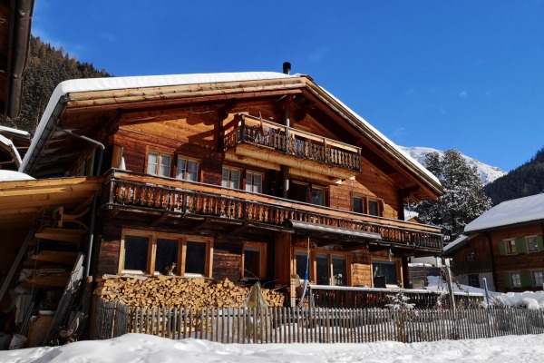 Aussenansicht Walserhaus Davos Monstein