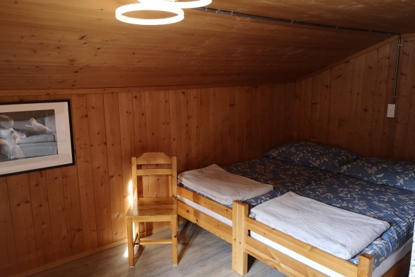 Schlafzimmer Walserhaus Davos Monstein